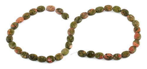 8x10MM Unakite Oval Gemstone Beads