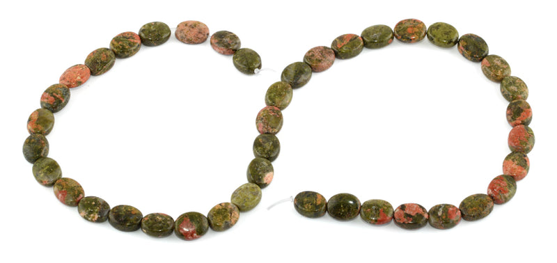 8x10MM Unakite Oval Gemstone Beads