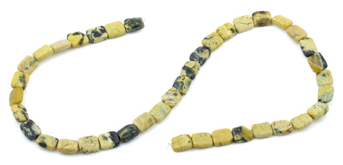 8x10MM Yellow Turquoise Puffy Rectangular Gemstone Beads