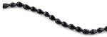 8x12mm Black Drop Faceted Crystal Beads