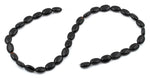 8x12MM Black Onyx Oval Gemstone Beads