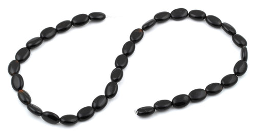 8x12MM Black Onyx Oval Gemstone Beads