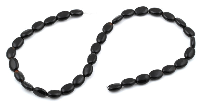 8x12MM Black Onyx Oval Gemstone Beads