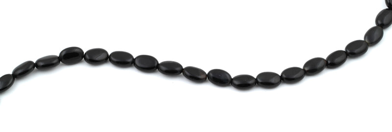 8x12MM Black Onyx Oval Gemstone Beads