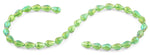 8x12mm Green Drop Faceted Crystal Beads
