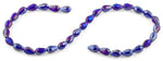 8x12mm Purple Drop Faceted Crystal Beads