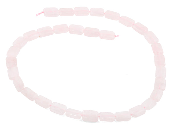 8x12mm Rose Quartz Rectangular Beads