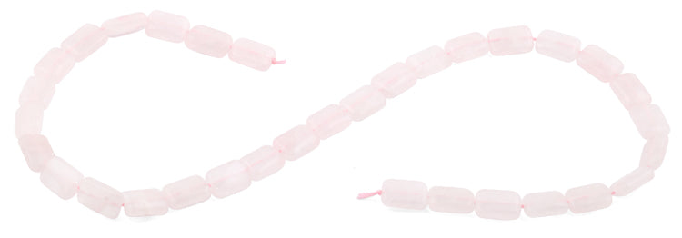 8x12mm Rose Quartz Rectangular Beads