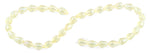 8x12mm Yellow Drop Faceted Crystal Beads
