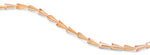 8x16mm Orange Cone Faceted Crystal Beads