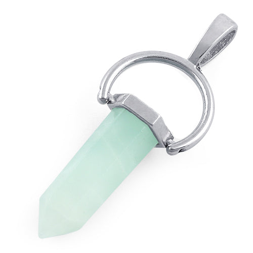8X35mm Faceted Single Point-Swing Amazonite Pendant