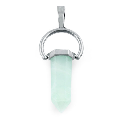 8X35mm Faceted Single Point-Swing Amazonite Pendant