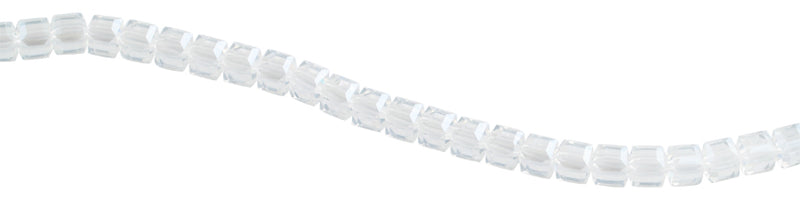 8x8mm Clear Square Faceted Crystal Beads