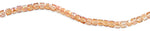 8x8mm Orange Square Faceted Crystal Beads