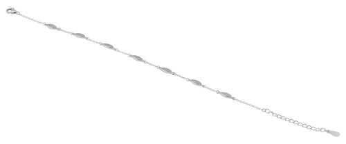 Sterling Silver Marquise CZ Bracelet