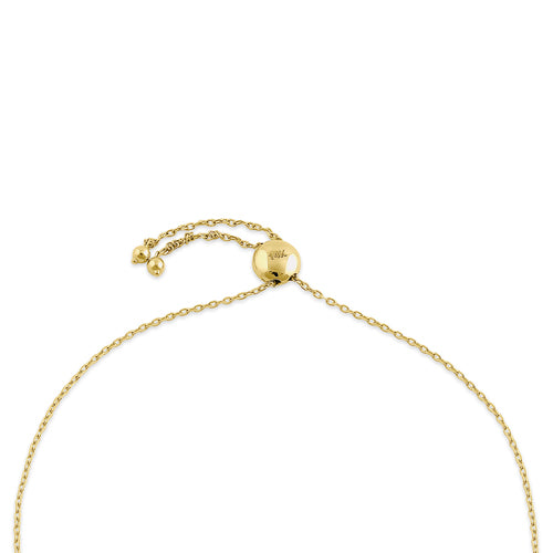 Solid 14K Yellow Gold "Love" Bracelet