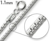 Sterling Silver Box Chain 1.1mm