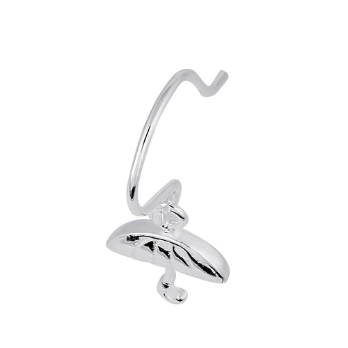 Sterling Silver Dangling Umbrella Earrings