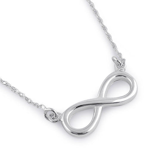 Sterling Silver Infinity Sign Necklace