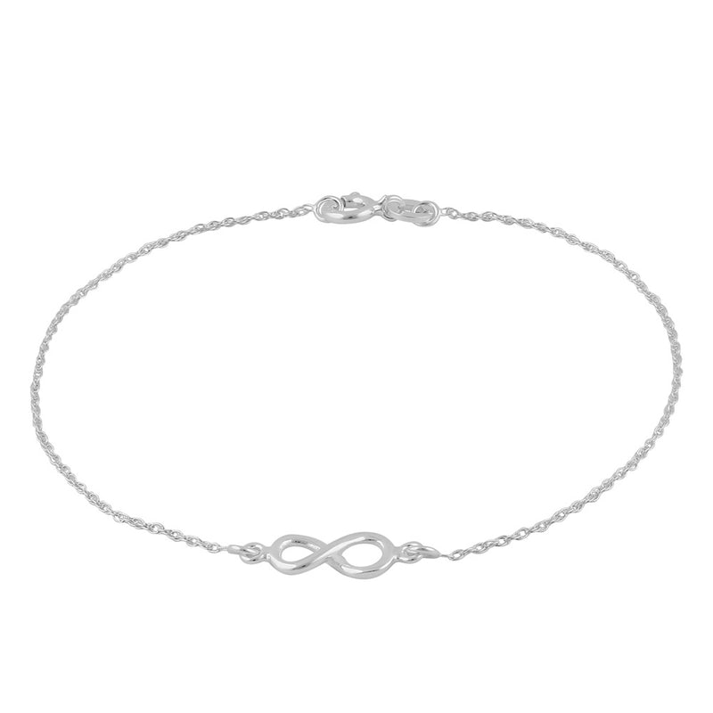 Sterling Silver Small Infinity Bracelet