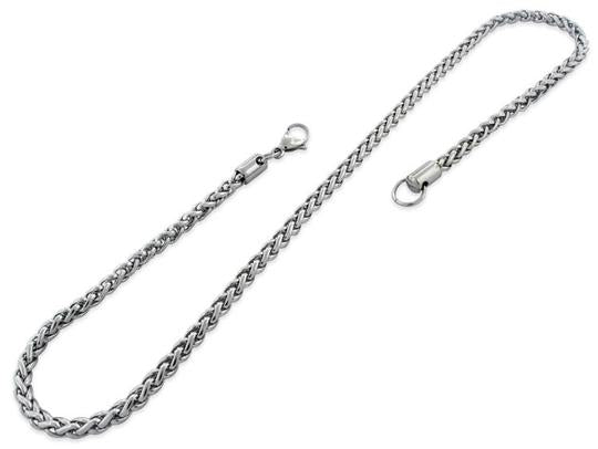 Stainless Steel 15" Spiga Chain Necklace 5.0 MM