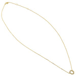 Solid 14K Yellow Gold Simple Wreath 0.17 ct. Diamond Necklace
