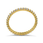 Solid 14K Yellow Gold Round Eternity 0.70 ct. Diamond Band