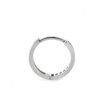 Solid 14K White Gold Diamond Small Hoop 0.24 ct. Diamond Earrings