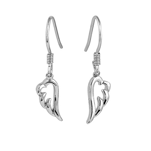 Sterling Silver Wing Earrings