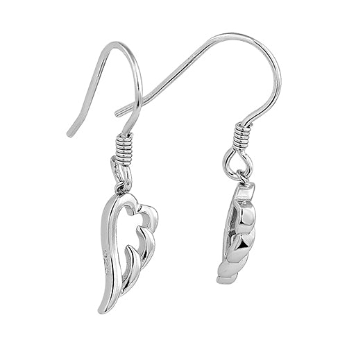 Sterling Silver Wing Earrings