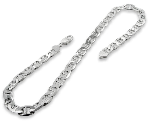 Sterling Silver Flat Marina Chain 9.5MM