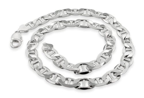 Sterling Silver Flat Marina Chain 9.5MM