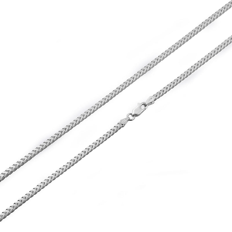 Sterling Silver Franco Chain Necklace 2.6mm