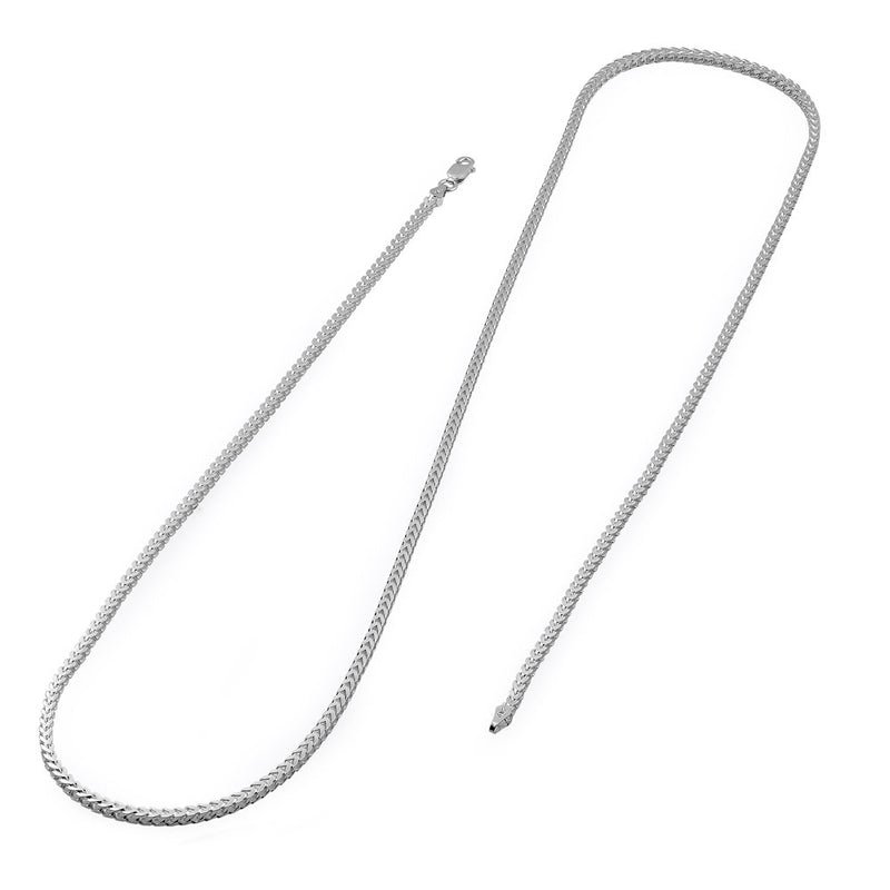 Sterling Silver Franco Chain Necklace 2.6mm
