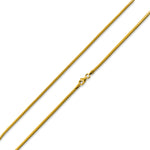 14K Gold Plated Sterling Silver Franco Chain 1.5MM
