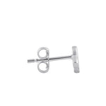 Sterling Silver Triquetra Stud Earrings