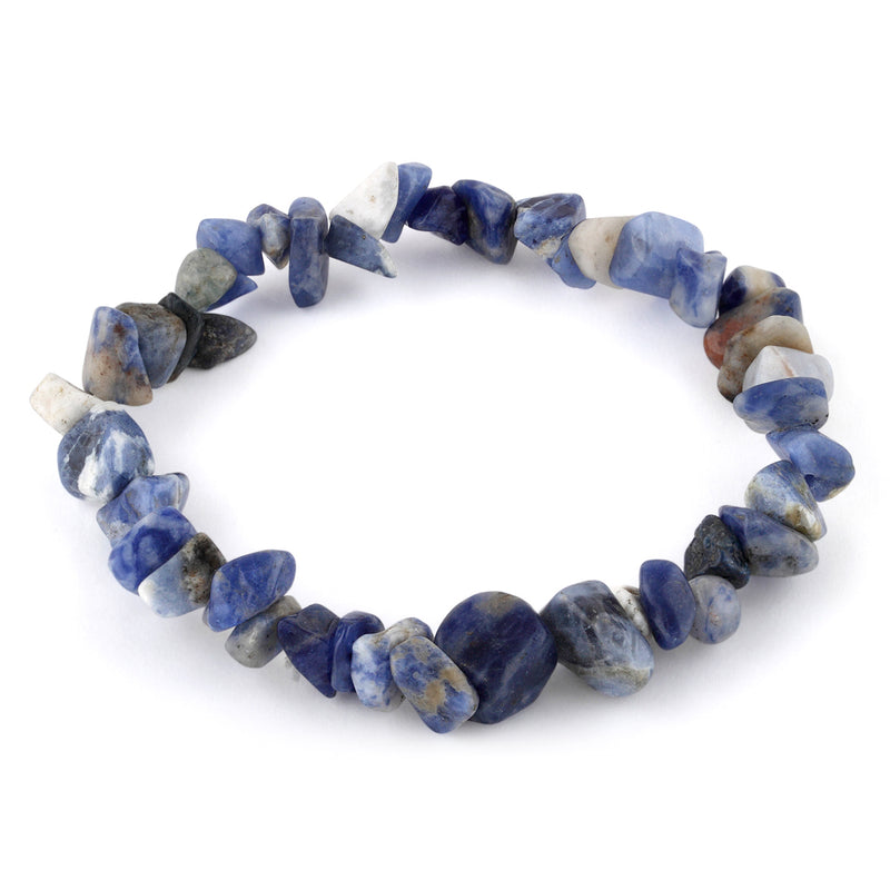 Chips Sodalite Elastic Bracelet