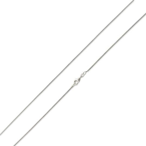 Sterling Silver Glitter Snake Chain 0.9mm