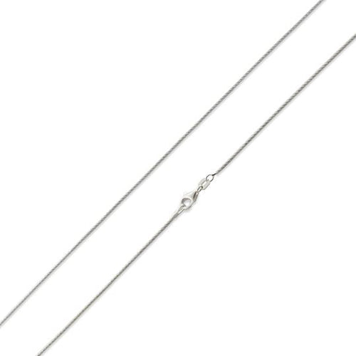 Sterling Silver Glitter Snake Chain 1.25mm