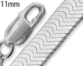 Sterling Silver  Magic Herringbone Chain 11mm