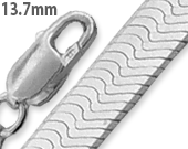 Sterling Silver  Magic Herringbone Chain 13.7mm