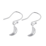 Sterling Silver Dangling Banana Earrings