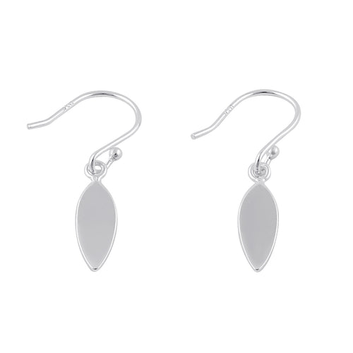 Sterling Silver Dangling Leaf Earrings