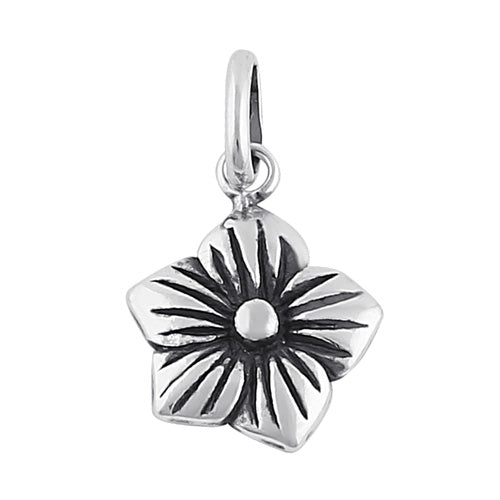 Sterling Silver Plumeria Pendant