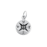 Sterling Silver Compass Pendant
