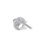 Sterling Silver Diving Dolphin Stud Earrings