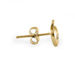 Solid 14K Yellow Gold Key To My Heart Earrings