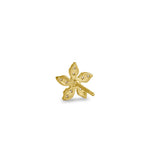 Solid 14K Yellow Gold Jasmine CZ Earrings