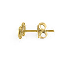 Solid 14K Yellow Gold Infinity Earrings