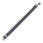 Stainless Steel Dark Antique Finish Curb Bracelet